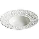 Axyaa Ceramic Western Food Plate Set, White Artistic Conception Soup & Pasta Plates