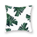 Axyaa Green Leaf Pillowcases for Sofa, Car & Living Room Decor