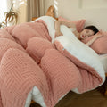 Axyaa Queen Warmth Fleece Weighted Blanket for Winter