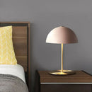 Axyaa Mushroom Table Lamp, Pink Night Light, American Style, Villa Bedroom, Study Desk