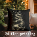 Axyaa Christmas Magic Pillow Covers for Sofa, Bedroom, Car - Rectangular Cushion Cover