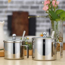 Axya Stainless Steel Seasoning Box Set with Spoon - Spice, Salt, Pepper Container