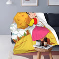 Heidi Alps Fleece Blanket Soft Cozy Throw Bedding for Sofa by Axyaa