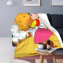 Heidi Alps Fleece Blanket Soft Cozy Throw Bedding for Sofa by Axyaa