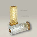 Axyaa Crystal Table Lamp: Dimmable Rechargeable LED Bedside Study Desk Light