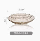 Axyaa Glass Fruit Plate Modern Living Room Snacks Firm Fruit Plate