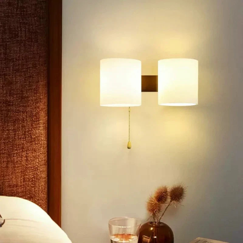 Axyaa LED Wood Wall Lamp for Bedroom Living Room Study-area