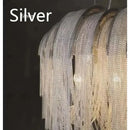 Axyaa Metal Chain Luxury Chandelier | Nordic Design Island Fixture for Living Room & Hotel Lobby