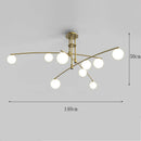 Axyaa Modern LED Ceiling Chandelier for Bedroom and Dining Room