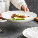 Axyaa Golden Edge Ceramic Tableware Set