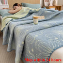 Axyaa Cotton Three-Layer Towel Quilt Sofa Cover Blanket and Shawl Blanket