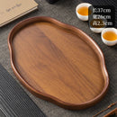 Axyaa Wooden Serving Tray: Stylish Coffee Table Decor, Fruit Platter, Food Dish Tray
