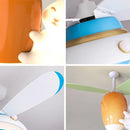 Axyaa Rabbit Carrot Ceiling Fan: Unique Kid's Room Lighting