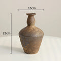 Axyaa Ceramic Vase: Retro Style Table Decor Vase for Classic Floral Arrangements