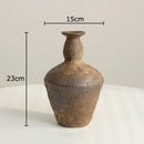 Axyaa Ceramic Vase: Retro Style Table Decor Vase for Classic Floral Arrangements