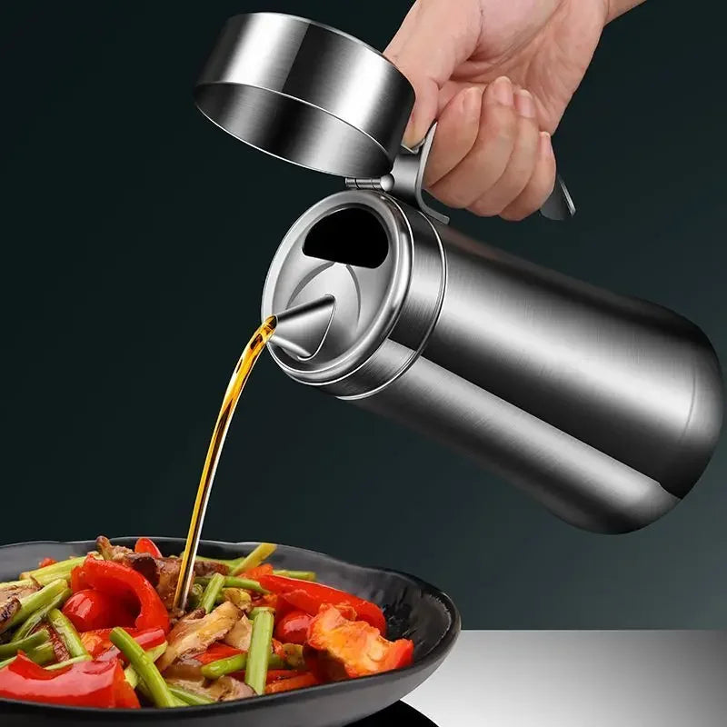 Axya Stainless Steel Large Capacity Oil Pot for Kitchen - Durable and Stylish
