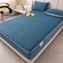 Axyaa Fluffy Plush Winter Fitted Sheet - Solid Color Velvet Warmth Bed Cover