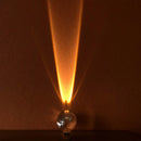 Axyaa Crystal Eye of the Sky LED Table Lamp - Elegant Bedroom Decor Lighting