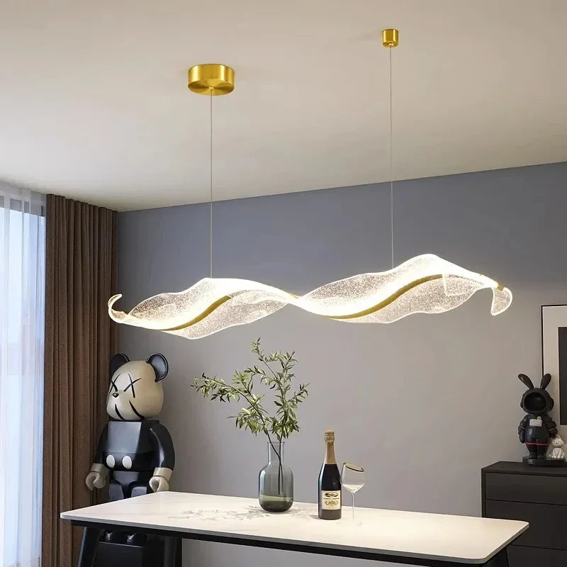 Axyaa Nordic LED Pendant Light for Home Decoration and Kitchen, Dimmable Acrylic Fixture