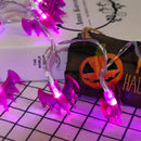 Axyaa Halloween Purple Spider String Lights: Haunted House Indoor/Outdoor Decor