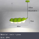 Axyaa Pea Glass Ball LED Pendant Chandelier