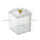 Axyaa Acrylic Jewelry & Makeup Organizer Box Transparent Dust-Proof Design