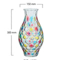 Axyaa Nordic Glass Ornament: Stylish Homestay Restaurant Vase Ornament for Elegant Living Space