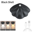 Axyaa Shell Motion Sensor Wall Lamp Spotlight Rechargeable LED Night Light
