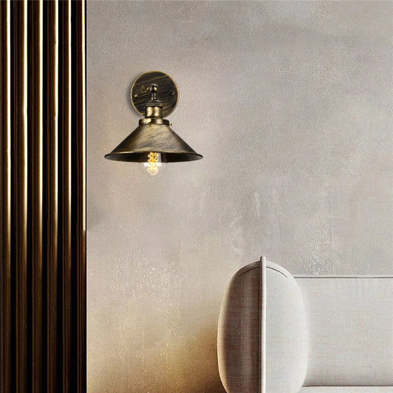 Axyaa Rotable Angle Vintage Wall Lamp Rust Retro Industrial Light