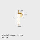 Axyaa White Glass LED Chandelier for Modern Minimalist Indoor Lighting
