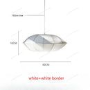 Axyaa Nordic Fabric Lantern LED Chandelier Pendant Light for Home Decor