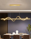 Axyaa Nordic LED Pendant Light in Gold/Black for Stylish Home Decor