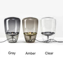 Axyaa Amber Glass Table Lamp Bedroom Decor Light