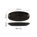 Axyaa Oval Fish Plate Ceramic Sushi Dessert Snack Serving Salad Restaurant Tableware