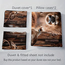 Axyaa Forest Deer Duvet Cover Set for Bedroom Comfort