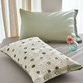 Axyaa Thick Cotton Pillowcase with Button Lock - Double-Sided Cozy Design