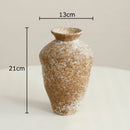 Axyaa Ceramic Vase: Retro Style Table Decor Vase for Classic Floral Arrangements