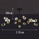 Axyaa Luxury Crystal Chandelier Pendant Light for Living Room Bedroom Ceiling