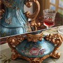 Axyaa Resin Vase Decor for High-End Living Room, TV Cabinet - Simulated Flower Arrangement