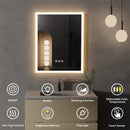 Axyaa Backlit Bathroom Mirror 400x500mm Wall Mounted Vanity Anti-Fog with Light Memory