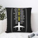 Axyaa Pilot Print Sofa Cushion Cover - Home Party Car Bed Decor