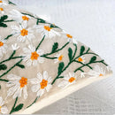 Axyaa Embroidered Floral Pillow Case - Light Luxury Decor Home Square Cushion Cover