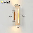 Axyaa Yellow Travertine Wall Sconce for Home Decor