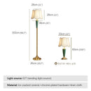 Axyaa Modern Ceramics Floor Lamp LED Standing Light For Home Living Room