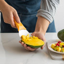Axyaa Fruit Spoon Mango Slicer Cutter Watermelon Knife Avocado Dicing Tool