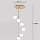 Axyaa Staircase Chandeliers LED Pendant Light for Modern Living Room Decor