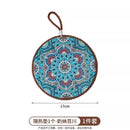 Axyaa Non-slip Plate Mat: Retro Heat Resistant Enamel Casserole & Pot Insulation
