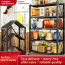 Axyaa Multi-layer Folding Storage Rack with Wheels