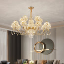 Axyaa Dandelion Crystal Chandelier: Modern Minimalist Luxe Lighting for Living Room, Bedroom, Dining Area