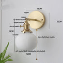 Axyaa Rotating LED Wall Sconce with Pull Chain Switch- Nordic Modern Style